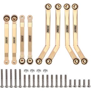 INJORA Brass High Clearance Chassis Links 39g Heavy Brass Links for FMS FCX24 1/24 Upgrade Part,8PCS (FCX24-04)