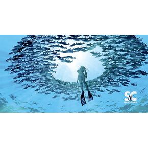 SPORT N CARE Scuba Lady Diver Towel Micro Fiber Towel Ultra Absorbent Fast Dry Performance Compact Light Weight Sands Free Size 32 x 60 High Resolution Sublimation Printed Made in USA in Saudi Arabia