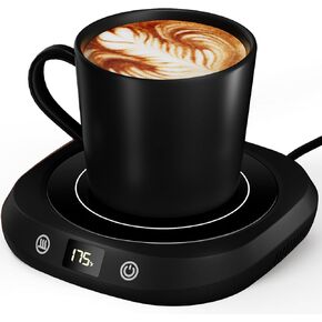 Coffee Mug Warmer - Coffee Cup Warmer for Desk Auto Shut Off, Smart Electric Candle Warmer Beverage Warmer for Coffee, Tea, Water, Milk and Coco, 5 Temperature Settings & 1-12H Timer