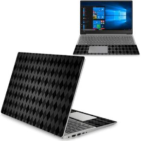MightySkins Skin Compatible with Lenovo Ideapad 330S 15" (2018) - Black Argyle | Protective, Durable, and Unique Vinyl Decal wrap Cover | Easy to Apply, Remove, and Change Styles | Made in The USA
