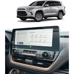 BIXUAN 2 Pack Screen Protector for 2024 Toyota Grand Highlander Hybrid XLE/Limited/Platinum Accessories Navigation 12.3 Inch Touch Screen Nano Film Anti-Fingerprint Scratch-Resistant