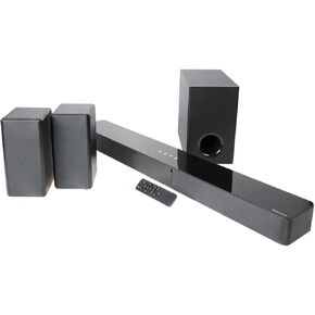 Vivitar Home Theater Soundbar System with 2.25" Full Frequency Drivers, 2 Speakers and 6.5" Subwoofer, Works with 4K, 1080p, and Smart TV’s, Bluetooth, HDMI, AUX, USB Compatible, Black