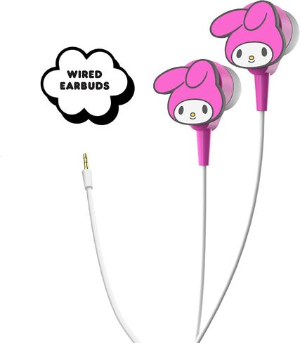 Hello Kitty 2-in-1 Wireless Bluetooth Headphones with Wired Earbuds - Foldable, Adjustable & Padded Headband, Onboard Controls, Squishy Ear Cups, Aux Cable Connectivity, Handsfree Calling in Saudi Arabia
