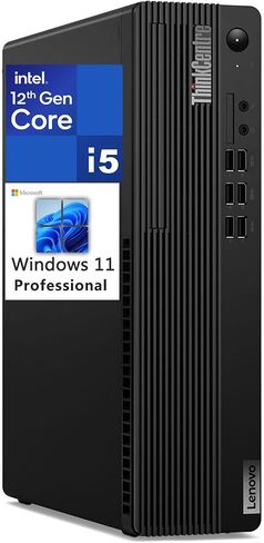 كمبيوتر مكتبي Lenovo ThinkCentre M750s SFF صغير الحجم للأعمال، الجيل الثاني عشر Intel Hexa-Core i5-12500، ذاكرة الوصول العشوائي DDR4 سعة 32 جيجابايت، 1 تيرابايت PCIe SSD، واي فاي، بلوتوث، هوائي لاسلكي، Windows 11 Pro، SSROTH in Saudi Arabia
