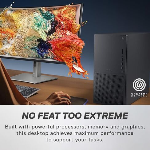 كمبيوتر مكتبي XPS 8960 من Dell - معالج انتل كور i9-14900K من الجيل الرابع عشر 24 نواة يصل إلى 6 جيجاهرتز، وذاكرة الوصول العشوائي DDR5 سعة 32 جيجابايت، ومحرك أقراص NVMe SSD سعة 1 تيرابايت، وبطاقة رسومات Intel UHD 770، ونظام التشغيل Windows 11 Pro - أسود جر in Saudi Arabia