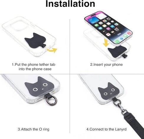 عروة حبل الهاتف المرحة (3 عبوات)، قطعة حبل بديلة لحزام الهاتف الخلوي in Kuwait