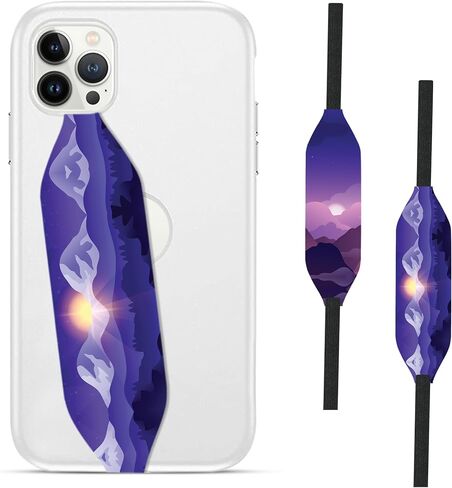 Custom Phone Grip Strap |Reversible Phone Hand Strap for Phone Cases As Phone Loop Holder |Secure Handling by Comfortable Phone Strap - Mountain Rays in Saudi Arabia