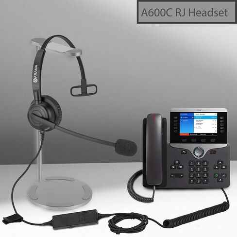 سماعة هاتف Arama Cisco مع خاصية إلغاء الضوضاء، سماعة رأس كتم الصوت متوافقة مع Cisco IP-7821 7841 7942G 7931G 7940 7941G 7945G 7960 7961G 7962G 7965G 7975G 8811 8841 8861 9951 in Saudi Arabia