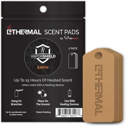 وسادة رائحة الأرض من Wyndscent E-Thermal Vapor Shield 5 عبوات - رائحة غطاء الأرض المنعشة لسخان وسادة الرائحة والوحدة الحرارية الإلكترونية (السخان غير متضمن) in Kuwait