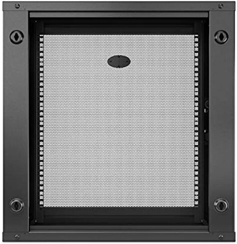 APC NetShelter 12U Wallmount Rack Enclosure Server Cabinet, AR112SH4, Single Hinged, Switch Depth 599mm Deep, Black in Saudi Arabia
