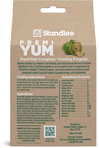 Standlee AppleYums Small Animal Treats for Rabbits, Guinea Pigs, and Chinchillas, 8 oz in Saudi Arabia