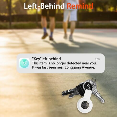 مكتشف المفاتيح، جهاز تعقب بلوتوث لـ Apple Find My (iOS فقط)، محدد موقع إنذار مكافحة فقدان العنصر - الحل الأمثل لتحديد موقع المفاتيح والمحافظ والحقائب وحتى الحيوانات الأليفة (أبيض) in Saudi Arabia