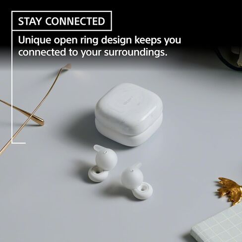Sony LinkBuds Open Truly Wireless Earbud Headphones with an Open-Ring Design for Ambient Sounds and Newly Developed Air Fitting Supporters, White in Saudi Arabia
