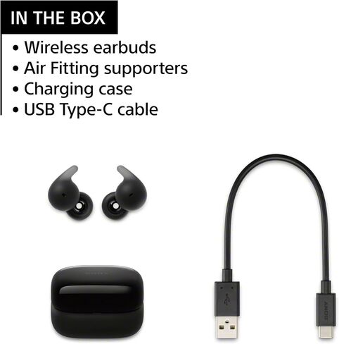Sony LinkBuds Open Truly Wireless Earbud Headphones with an Open-Ring Design for Ambient Sounds and Newly Developed Air Fitting Supporters, White in Saudi Arabia