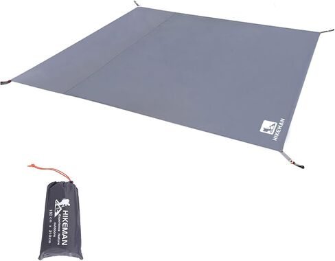 Hikeman Tent Footprint - Waterproof Camping Tarp, Heavy Duty Tent Floor Saver, Ultralight Ground Sheet Mat for Hiking, Backpacking, Hammock, Beach - Storage Bag Included(PU3000mm,300 * 300CM) in Saudi Arabia