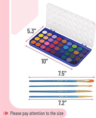 Mr. Pen- Washable Watercolors, 2 Pack, 8 Colors with Paint Brush, Watercolor Paint Set, Water Color Painting Kids, Watercolors for Kids and Adults, Kids Watercolor Paint Set, Watercolor Set Kids in Saudi Arabia