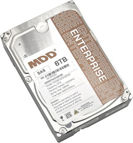 MDD MAXDIGITALDATA 6TB 7200RPM 128MB Cache SAS 12.0Gb/s 3.5inch Internal Enterprise Hard Drive (MD6TSAS12872E) - [NOT a SATA HDD] (Renewed) in Saudi Arabia