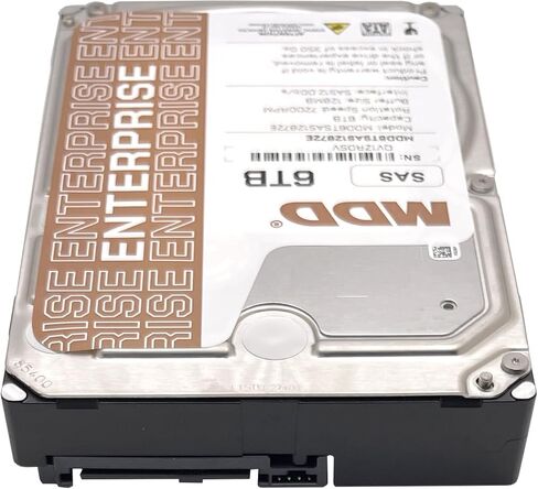 MDD MAXDIGITALDATA 6TB 7200RPM 128MB Cache SAS 12.0Gb/s 3.5inch Internal Enterprise Hard Drive (MD6TSAS12872E) - [NOT a SATA HDD] (Renewed) in Saudi Arabia