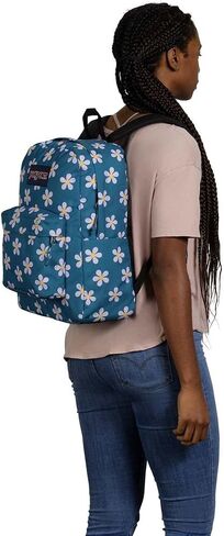 JanSport SuperBreak One Backpacks - Durable, Lightweight Bookbag with 1 Main Compartment, Front Utility Pocket with Built-in Organizer - Premium Backpack, Cyberspace Galaxy in Saudi Arabia