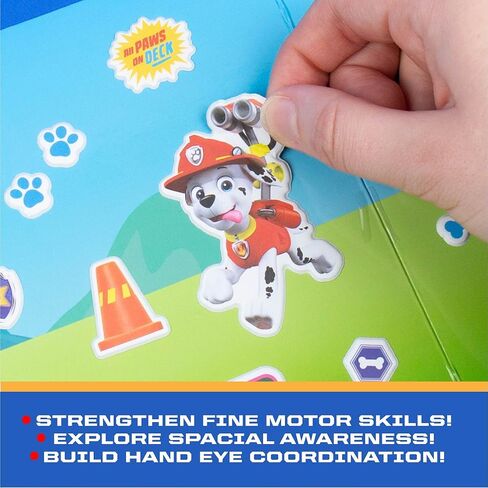 Horizon Group USA Bluey Sticker Playset, 2 Sticker Play Scenes, 35+ Reusable Puffy Bluey Repositionable Stickers for Kids, Perfect for Travel, Screen-Free Fun in Saudi Arabia