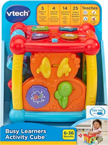 VTech Busy Learners Activity Cube, Purple in Saudi Arabia
