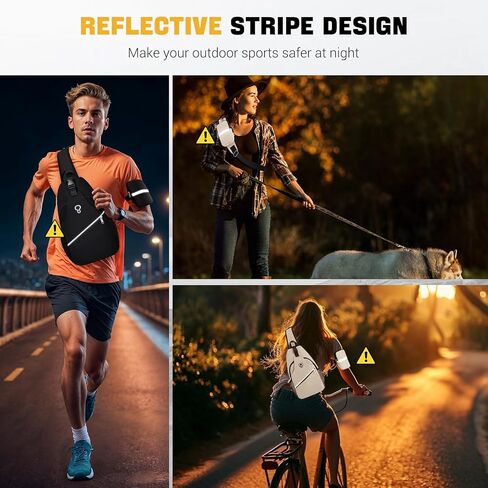 Sling Bag for Men Women, Crossbody Sling Backpack with Detachable Phone Holder Bag Crossbody Shoulder Bag Chest Bag for Hiking Travel Cycling Running, Gray in Kuwait