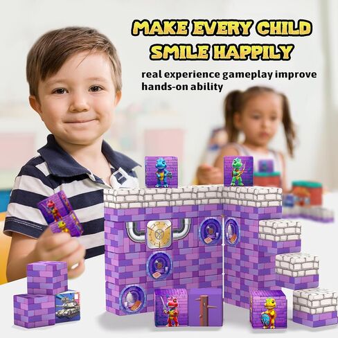 Large Magnetic Blocks for Toddler Toys, STEM Preschool Learning Sensory Montessori Outdoor Travel Building Toys Gifts for 3 4 5 6 Year Old Kids Boys Girls in Saudi Arabia