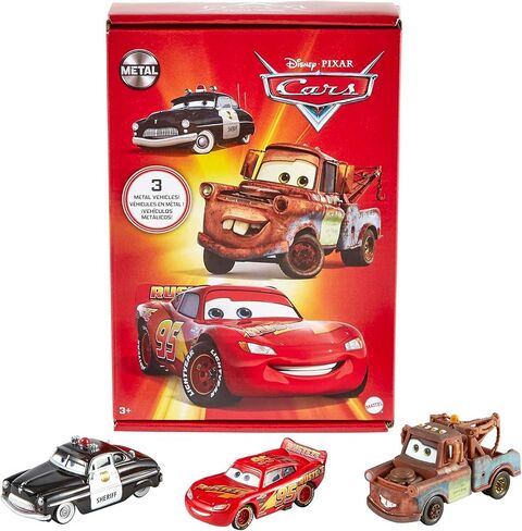 Disney Car Toys Set of 10 Die-Cast Mini Racers Vehicles, Collectible Set of 1:55 Scale Toy Cars Inspired by Movies in Saudi Arabia