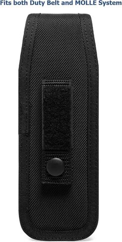 OC/Mace Spray Holder for Duty Belt MOLLE Vest MK3/MK4 Holster Molded Nylon Case for Pepper Gel Canisters Self Defense Can Pouch Carrier w/Top Flap Snap Closure for Police Security LE CO in Kuwait