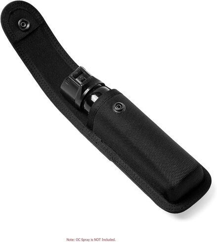 OC/Mace Spray Holder for Duty Belt MOLLE Vest MK3/MK4 Holster Molded Nylon Case for Pepper Gel Canisters Self Defense Can Pouch Carrier w/Top Flap Snap Closure for Police Security LE CO in Kuwait
