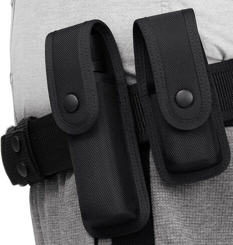 OC/Mace Spray Holder for Duty Belt MOLLE Vest MK3/MK4 Holster Molded Nylon Case for Pepper Gel Canisters Self Defense Can Pouch Carrier w/Top Flap Snap Closure for Police Security LE CO in Kuwait