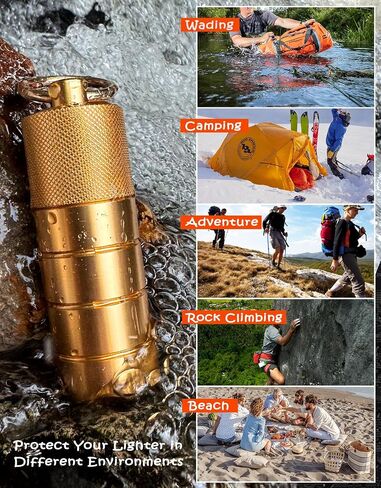 Waterproof Lighter Case Cover Holder for BIC Regular Lighters Sleeve Type J6 Outdoor Survival Multipurpose Seal Lighter Pouch (Deep Green) for Hiking, Travel, Camping, and Emergency Preparedness in Saudi Arabia