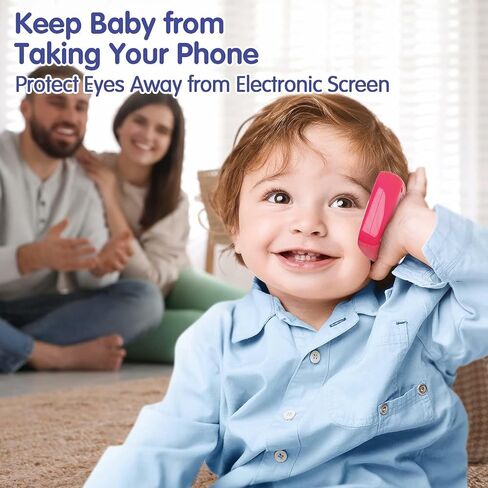 BABYFUNY Baby Toys 12-18 Months Toys for 1 Year Old Boy Gifts, 15 Functions Baby Boy Kids Toy Phone with Music & Lights, Baby Toys 6 to 12 Months 1 Year Old Toys for 1 + Year Old Boy Girl - Blue Cyan in Saudi Arabia