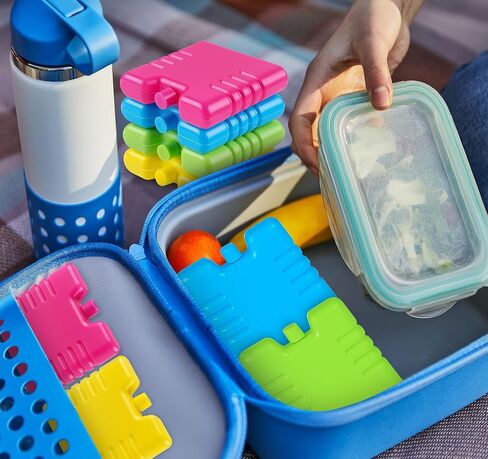 Cooler Ice Packs for Lunch Boxes 8 Pack Slim Ice Packs,Space Saving Reusable Ice Packs for Coolers or Lunch Boxes, Quick Freeze Long Lasting Small Coolers Freezer Packs for Outdoor in Kuwait