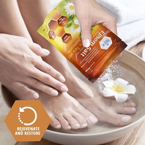 Medpride Epsom Foot Bath Salts For Soaking With Spearmint & Menthol Essential Oils- Pain Relief Foot Soak -Home Spa Body Care For Sore Feet – Natural Softening & Relaxing, Soothing & Restoring- 19.2oz in Kuwait