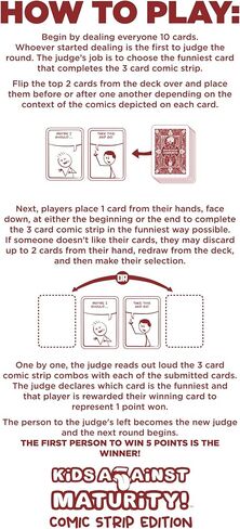 Kids Against Maturity: Card Game for Kids and Families, Super Fun Hilarious for Family Party Game Night in Saudi Arabia