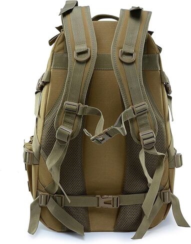 aiGear 25L Tactical Backpack, MOLLE Hiking Daypack, Khaki in Kuwait