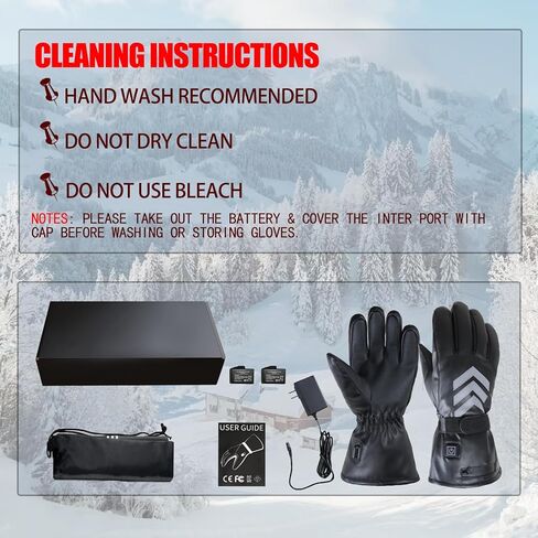 قفازات ساخنة قابلة للشحن قفازات ساخنة للرجال النساء دراجة نارية قفازات تسخين كهربائي بطارية 5000 مللي أمبير مقاوم للماء يندبروف تعمل باللمس قفازات التدفئة للتزلج التخييم الرياضة في الهواء الطلق in Kuwait