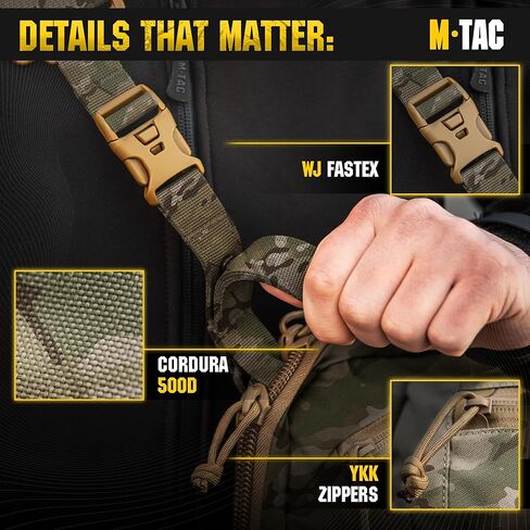 حقيبة M-Tac Elite Sphaera كبيرة من الجيل الثاني - حقيبة كتف تكتيكية - حقيبة حمل مخفية على الصدر CCW in Kuwait