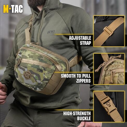 حقيبة M-Tac Elite Sphaera كبيرة من الجيل الثاني - حقيبة كتف تكتيكية - حقيبة حمل مخفية على الصدر CCW in Kuwait