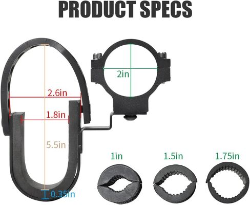 رفوف بندقية Exzeit UTV، تناسب القضبان الدوارة مقاس 1.75 بوصة و2 بوصة in Kuwait