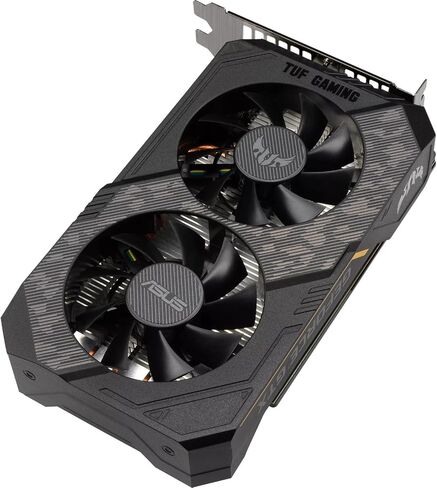 بطاقة رسومات ASUS TUF Gaming NVIDIA GeForce GTX 1660 Ti EVO TOP Edition (PCIe 3.0، 6GB GDDR6، سرعة ذاكرة 14 جيجابت في الثانية، HDMI 2.0b، DisplayPort 1.4، مادة تشحيم من الدرجة الفضائية، تصميم مضغوط، GPU Tweak II) in Saudi Arabia