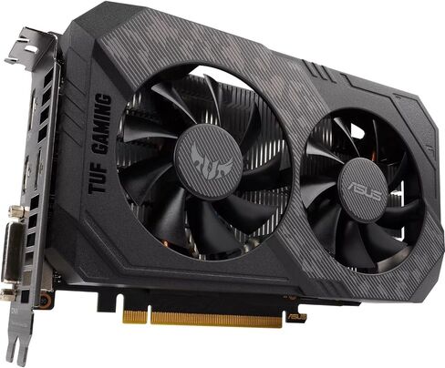 بطاقة رسومات ASUS TUF Gaming NVIDIA GeForce GTX 1660 Ti EVO TOP Edition (PCIe 3.0، 6GB GDDR6، سرعة ذاكرة 14 جيجابت في الثانية، HDMI 2.0b، DisplayPort 1.4، مادة تشحيم من الدرجة الفضائية، تصميم مضغوط، GPU Tweak II) in Saudi Arabia