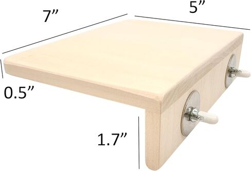 Aspen M Wood Platform Ledge [2 Pack] for Chinchilla, Hamster, Rat, Bird, Rabbit in Saudi Arabia