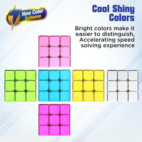 D-FantiX Cyclone Boys 3x3 Speed Cube Stickerless Magic Cube 3x3x3 Puzzles Toys (56mm) in Saudi Arabia