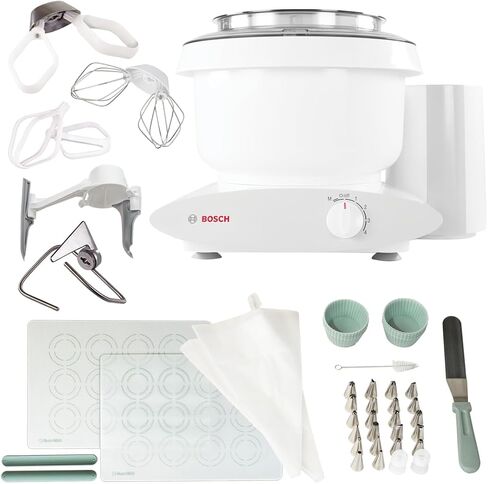 Bosch Blender Bundle - White Universal Plus Mixer, Dough Hook Extender, and Blender in Saudi Arabia
