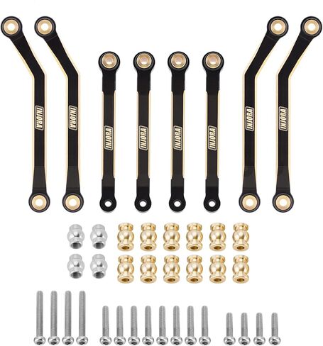 INJORA Brass High Clearance Chassis Links 39g Heavy Brass Links for FMS FCX24 1/24 Upgrade Part,8PCS (FCX24-04) in Saudi Arabia