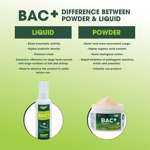 KOIKA BAC+ Aquarium Probiotics, Immunity Boosting, Disease Resistance & Improve The Digestive System (BAC+,105ml) in Kuwait
