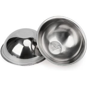 Super Design 2PCS Replacement Stainless Steel Bowls, Match Inner Bowls for Mess Free Slanted Dog Cat Bowl, Tilted Angle Bulldog Bowl Pet Feeder, Easier to Reach Food S