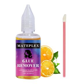 MATEPLEX Lace Wig Glue + Glue Remover Kit for Front Lace Wigs Adhesive,Invisible Hair Glue Bonding Waterproof and Remover Spray，Removes Hair Glue, Double Sided Extension Tape 30 ml